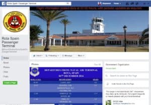 Rota passenger terminal Facebook pages