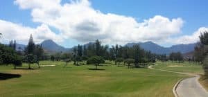 The golf course at Kaneohe Bay, Hawaii