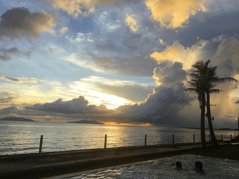 A sunset view of Calbayog City, Philippines