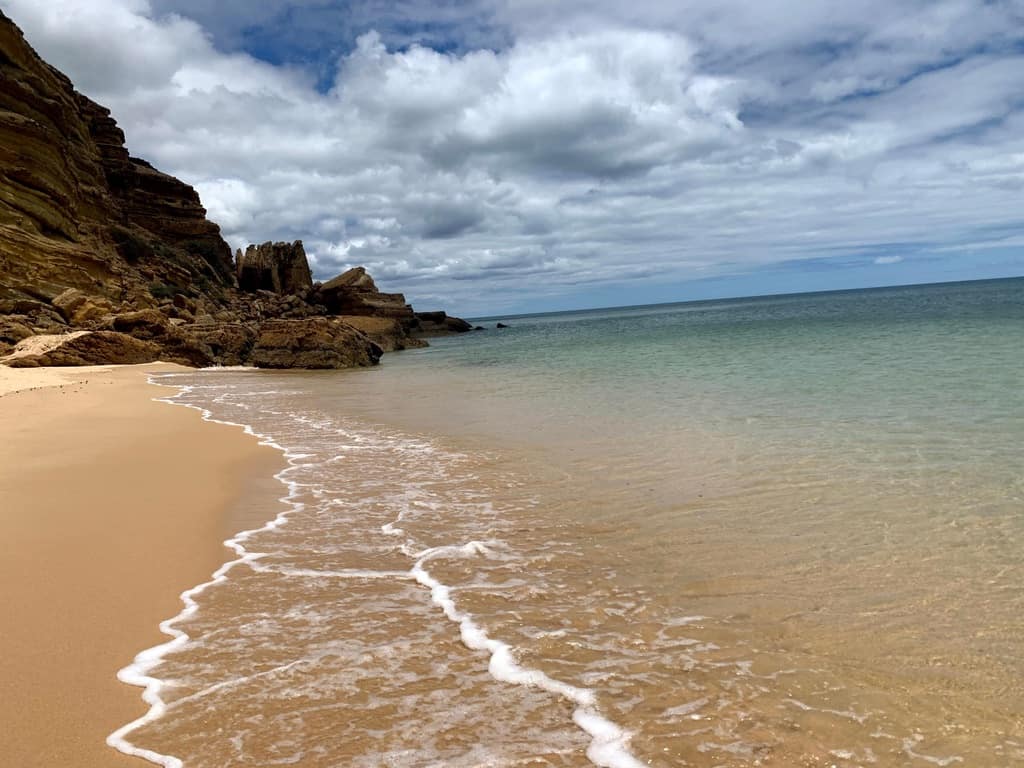 A secluded beach in Algarve, Portugal