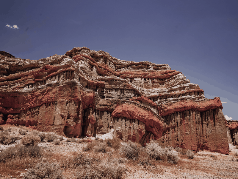 A red rock formation in Red Rock Canyon State Park