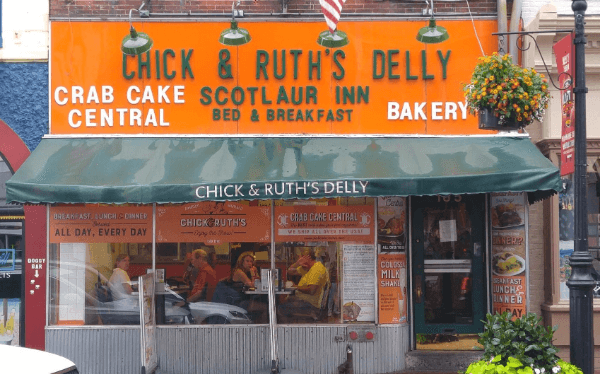 The outside of Chick and Ruth's Delly