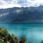 The turquoise waters of Lake Thun