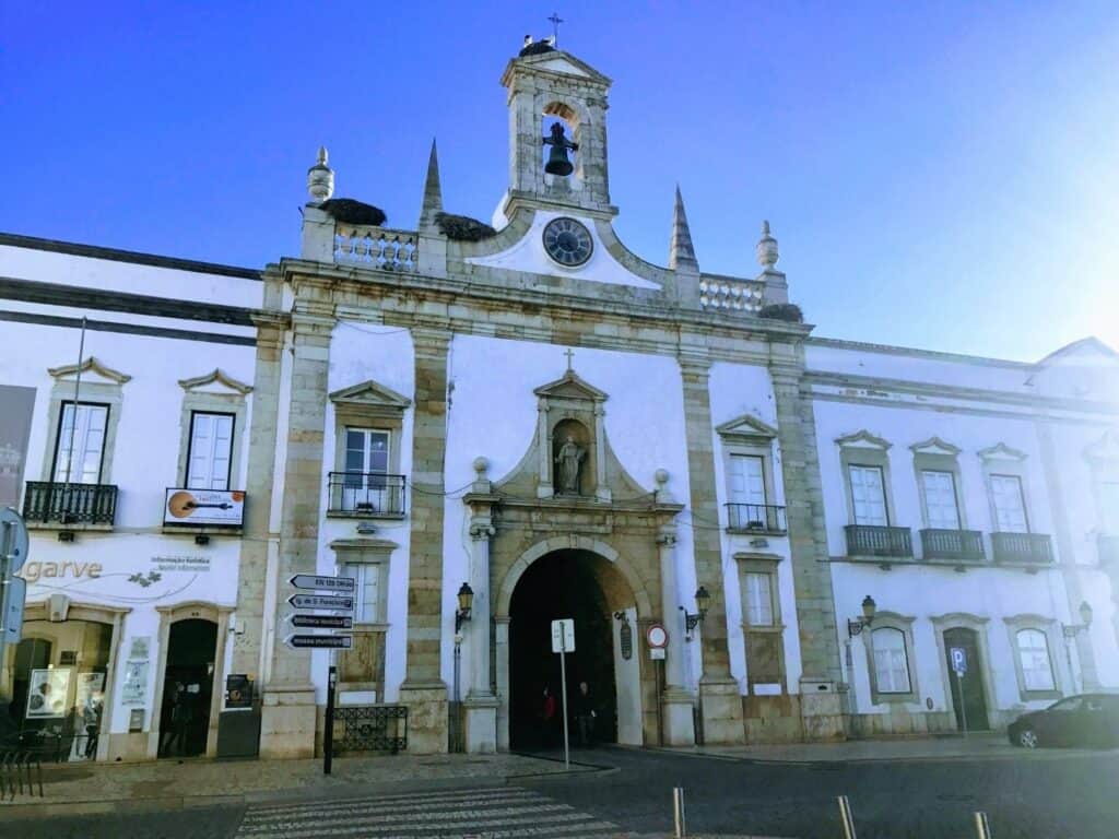 A historic building with an arched entryway