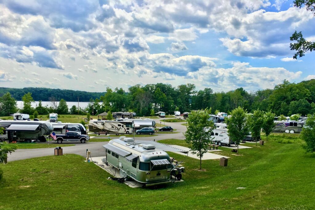 A green, spacious RV park 