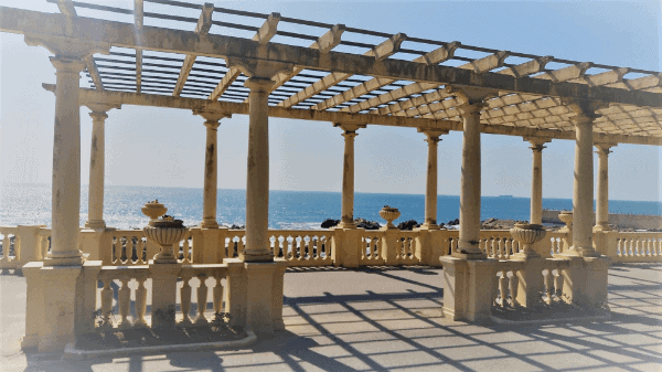 A seaside view from Porto, Portugal