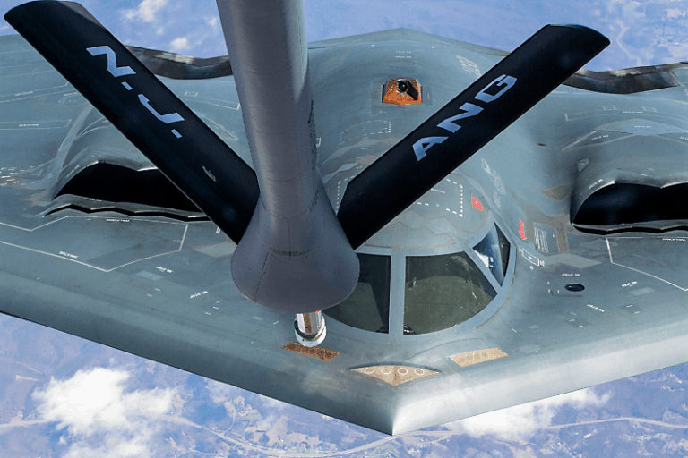 McGuire AFB Space-A: a KC135 tanker refueling a jet