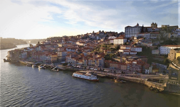 Panoramic view of Porto, Portugal