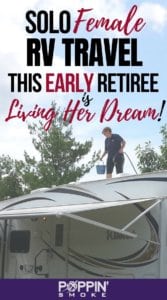 Link to Pinterest: Solo RV Travel: This Early Retiree is Living Her Dream