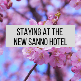 Link to article about staying at the New Sanno Hotel