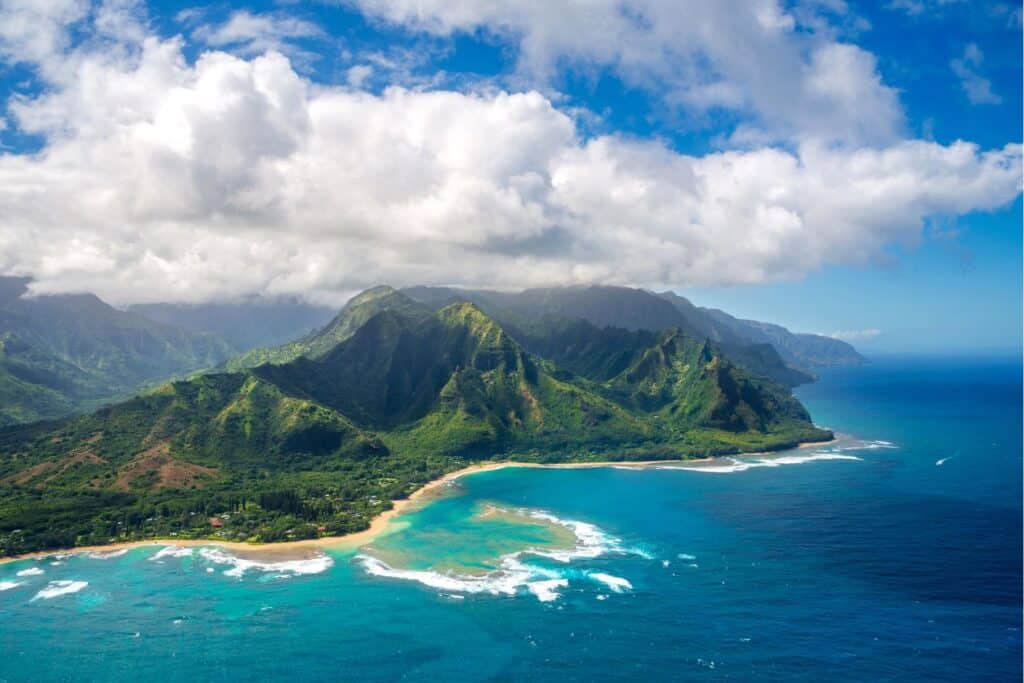 Towering cliff of the west coast of Kauai